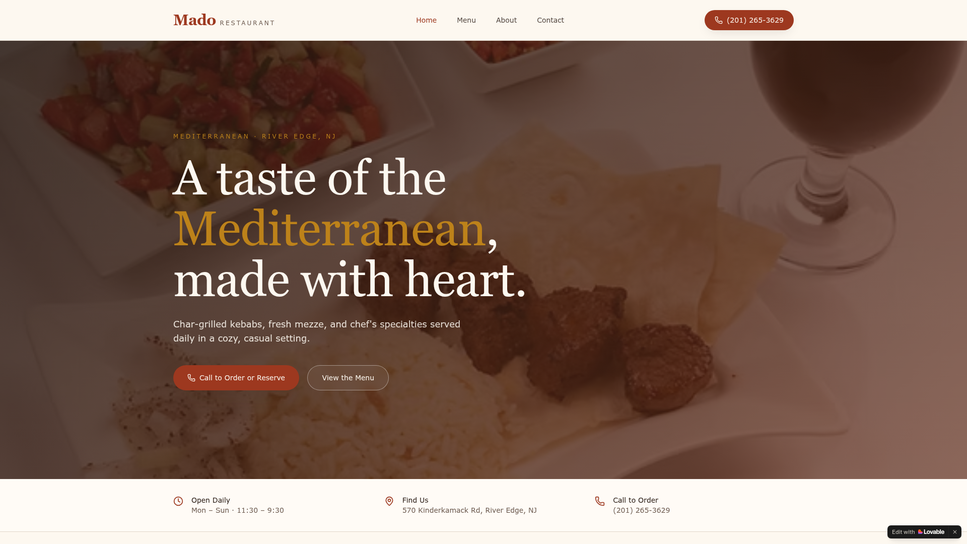 Mado website by Youssef Ibrahim