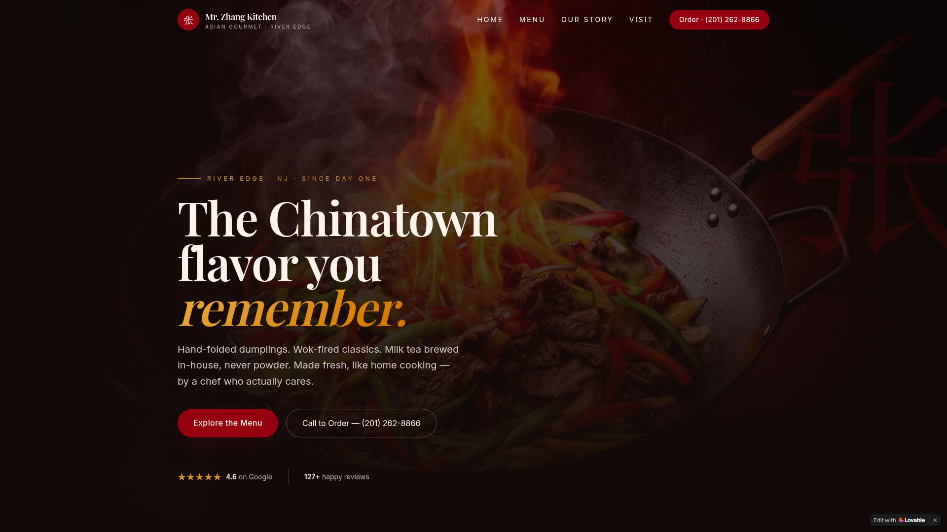 Mr. Zhang Kitchen website by Youssef Ibrahim